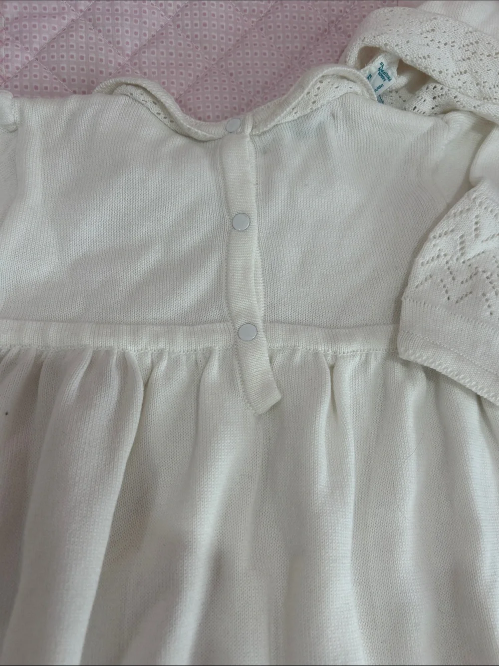 NWOT FELTMAN BROS  Knit One-Piece with matching hat 100% cotton 9MOS